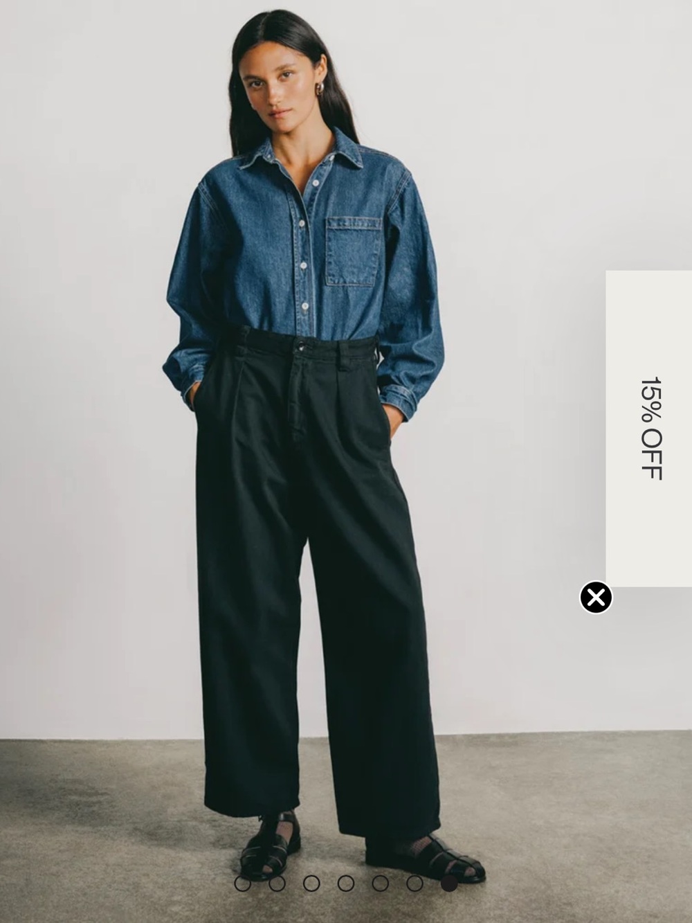 Ozma Field Pant Wide Leg field Pants in Black Size Small Like New.

Has small th